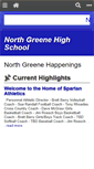 Mobile Screenshot of northgreenehs.org