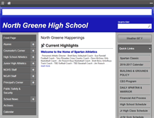 Tablet Screenshot of northgreenehs.org
